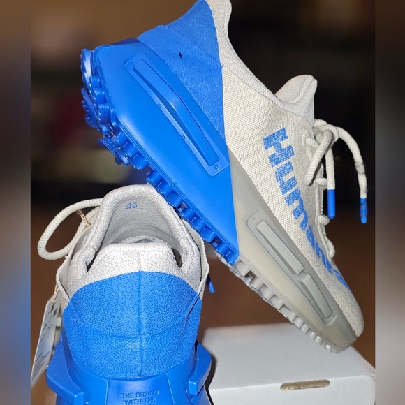 ADIDAS X PHARRELL NMD S1 MAHBS OATMEAL/BLUE - Picture 3 of 7